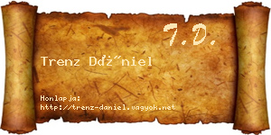 Trenz Dániel névjegykártya